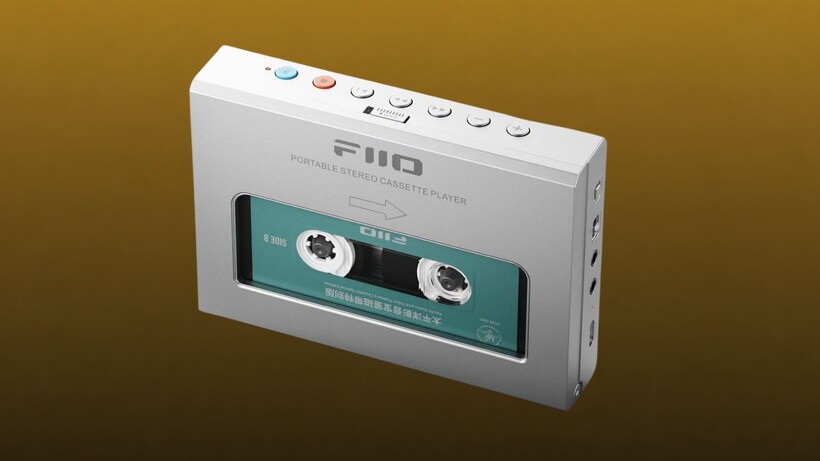 FiiO CP11 portable cassette player with slim retro-inspired design and Bluetooth connectivity