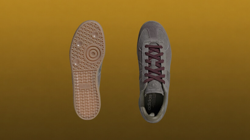 Adidas BW Army sneakers in Cinder and Halo Blush suede with gum soles