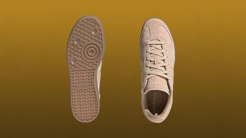 Adidas BW Army sneakers in Cinder and Halo Blush suede with gum soles