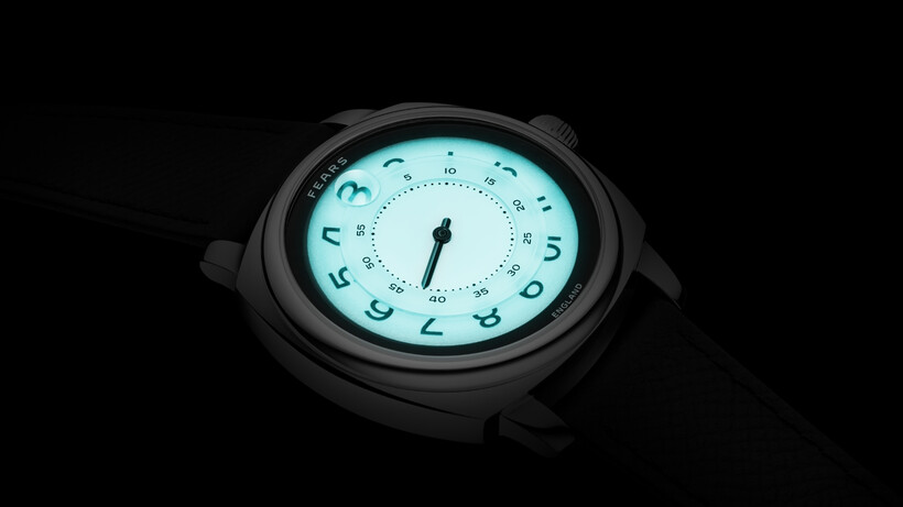 Andrew Morgan Watches x Fears Brunswick 40.5 Jump Hour ‘Ultimus’ - Left Angular Lume