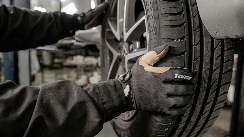 Replacement car tires illustrating California’s new tire efficiency standards
