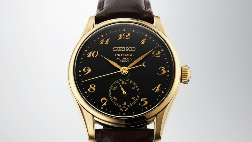 Seiko Presage HCC005 and HCC006 watches with white enamel and black Urushi lacquer dials