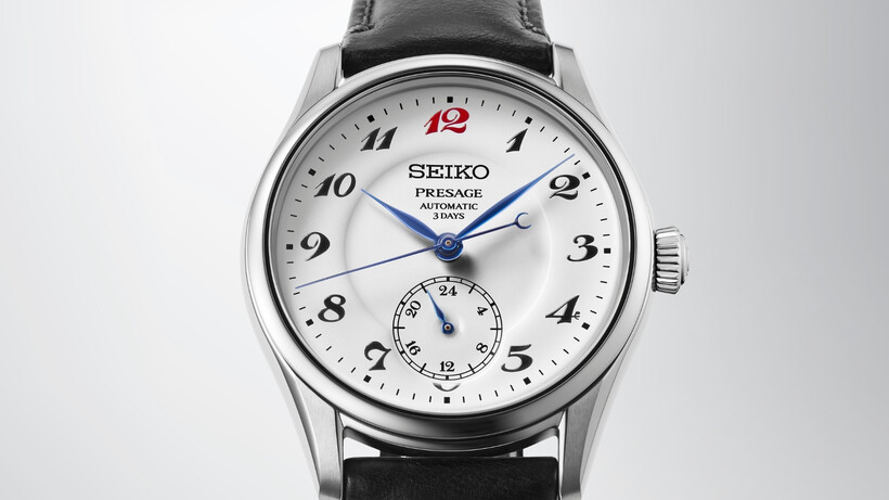 Seiko Presage HCC005 and HCC006 watches with white enamel and black Urushi lacquer dials