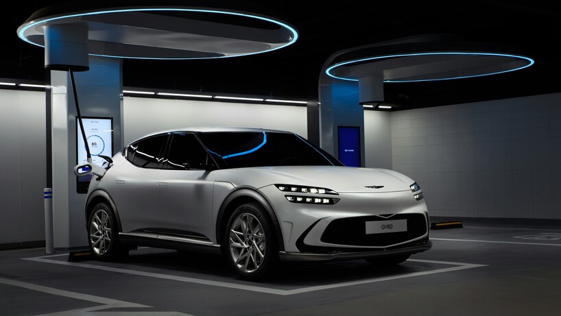 Image showing an Electric Hyundai car charging